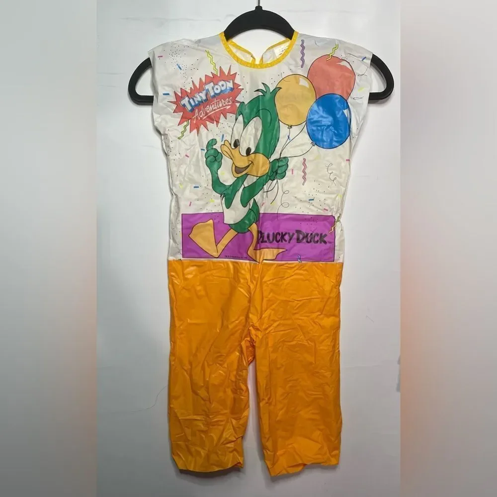 5 for $25🔥Tiny Toon VTG 90's Lucky‎ Duck Vinyl Costume- No Mask